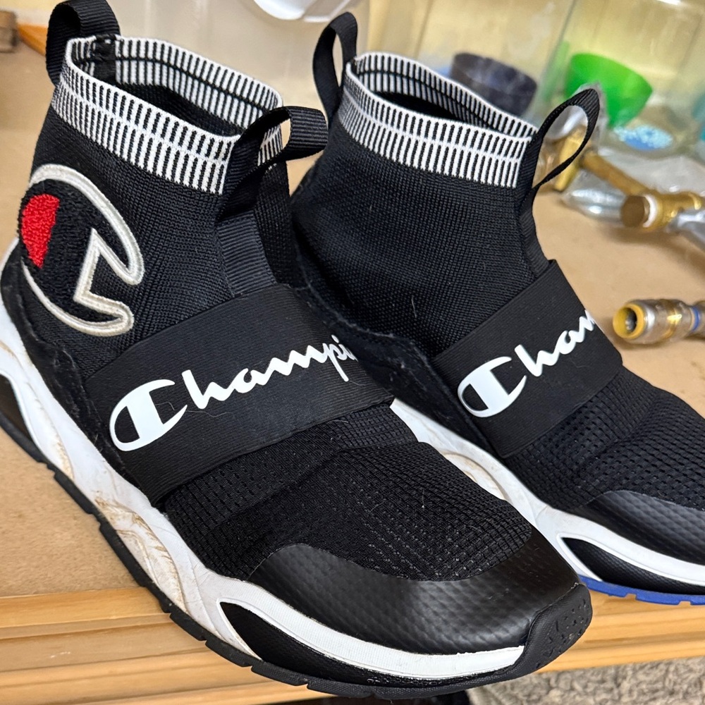 Champion Black and Red Athletic Shoes